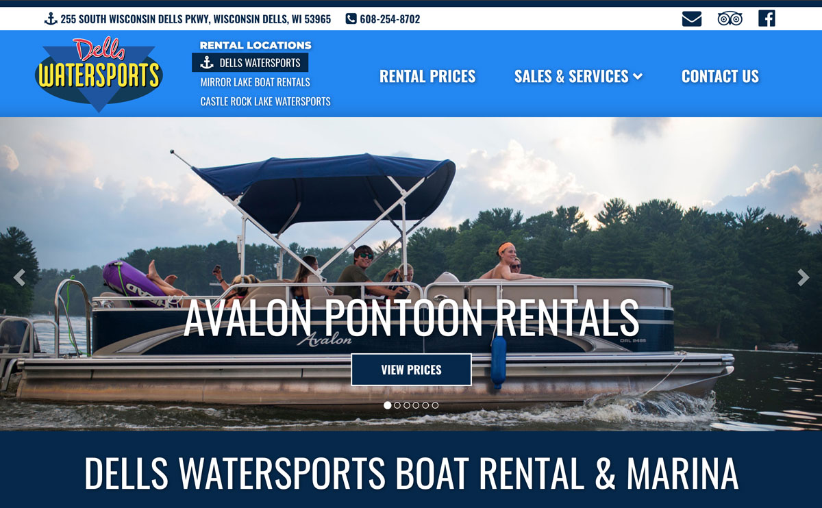 Dells Watersports Website
